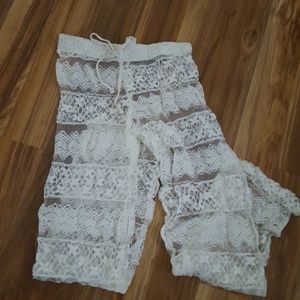 Lace swimsuit cover-up